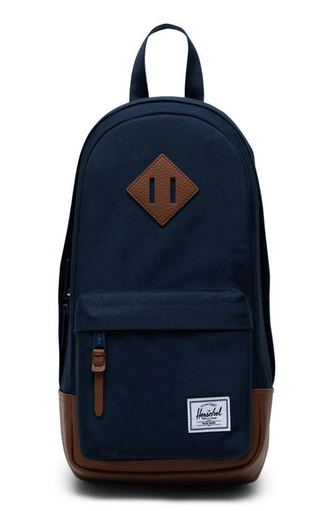 Herschel Supply Co. Heritage Shoulder Bag in Navy/Tan at Nordstrom