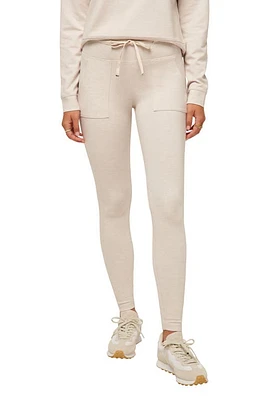 TravisMathew Friday Ponte Pocket Leggings Heather Pumice Stone at Nordstrom,