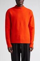 Jil Sander Men's Classic Crewneck Wool Sweater Poppy at Nordstrom, Us