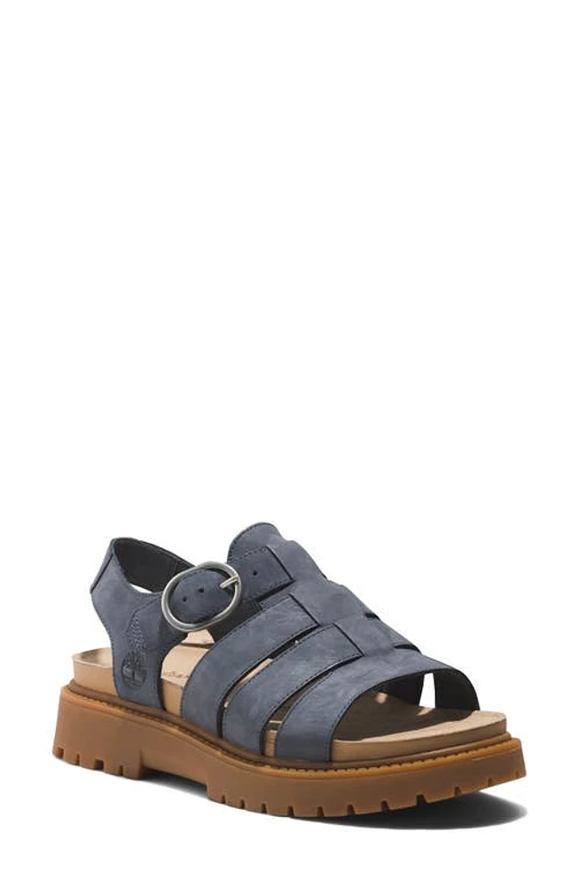 Timberland Clairemont Way Fisherman Sandal Dark Blue Nubuck at Nordstrom,