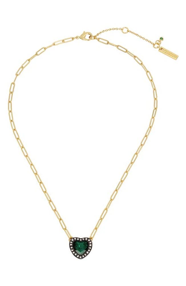 Kurt Geiger London Heart Halo Pendant Necklace in at Nordstrom