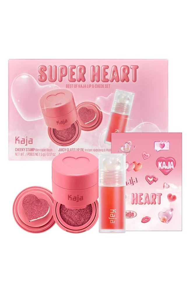 Super Heart Best of Kaja Lip & Cheek Set at Nordstrom