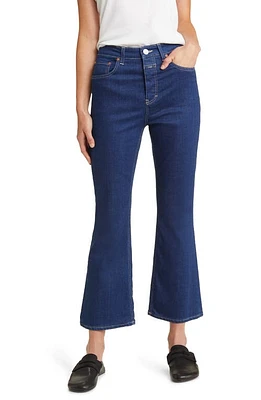 Closed Hi-Sun High Waist Flare Jeans Dark Blue at Nordstrom,