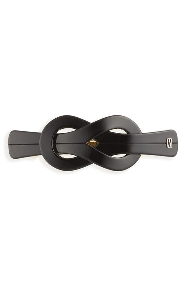 Alexandre de Paris Knotty Barrette in Black at Nordstrom