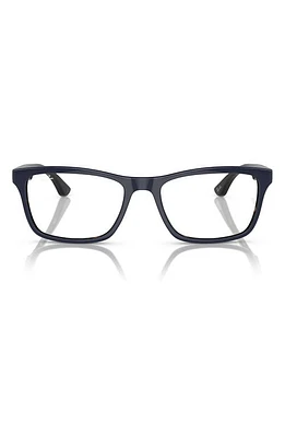 Ray-Ban 55mm Square Optical Glasses in Blue at Nordstrom