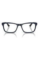 Ray-Ban 55mm Square Optical Glasses in Blue at Nordstrom