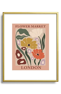 Deny Designs Flower Market Framed Art Print in Pink at Nordstrom