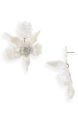 Lele Sadoughi Crystal Lily Earrings in Mother Of Pearl at Nordstrom