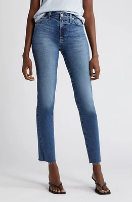 AG Mari Raw Hem High Waist Slim Straight Leg Jeans 13 Years Disclosure at Nordstrom,