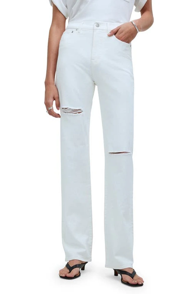 Madewell '90s Straight Leg Jeans Tile White at Nordstrom,