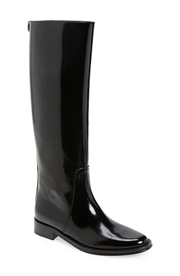 Saint Laurent Hunt Knee High Boot Black at Nordstrom,