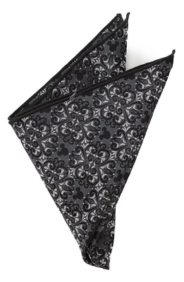 Cufflinks, Inc. x Disney Mickey Mouse Damask Tile Silk Pocket Square in Gray at Nordstrom