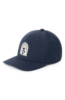 TravisMathew Big Beach Fitted Baseball Cap Heather Total Eclipse at Nordstrom,