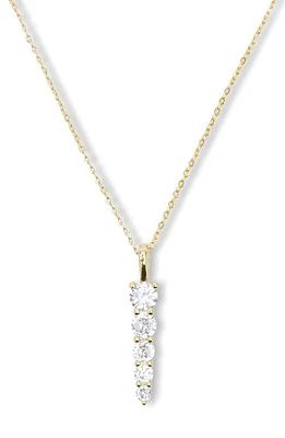 Melinda Maria Oh She Fancy 5-Drop Pendant Necklace in White Cubic Zirconia/Gold at Nordstrom