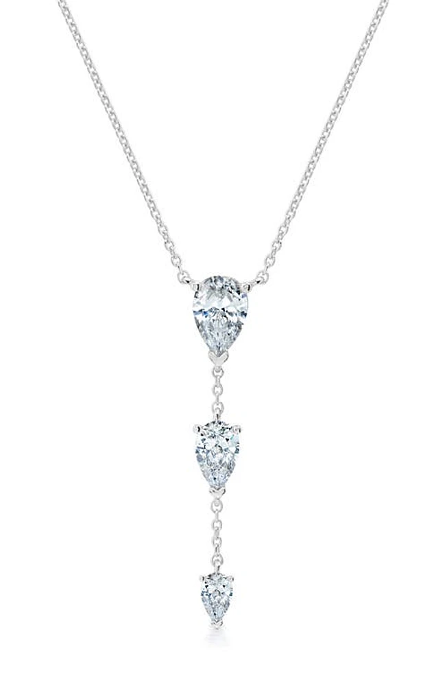 Crislu Oppulent Drops Y-Necklace in Platinum at Nordstrom