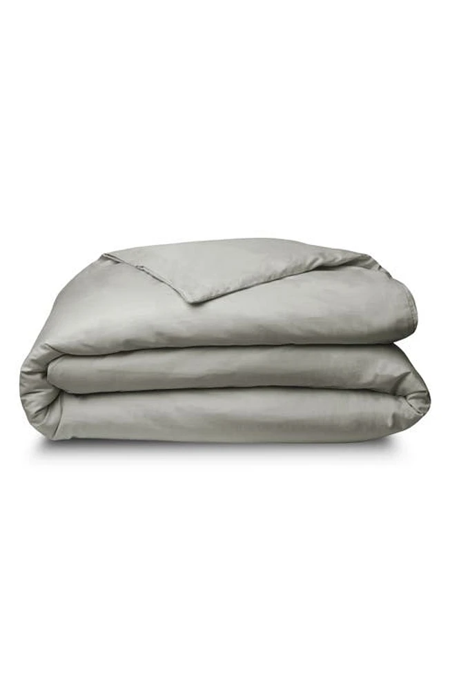 Sijo 400 Thread Count CrispCool Organic Cotton Percale Duvet Cover in Dove at Nordstrom