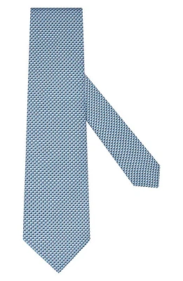 ZEGNA TIES Geometric Silk Tie in Blue at Nordstrom