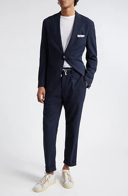 Eleventy Check Pattern Knit Two-Piece Suit Blue at Nordstrom, Us