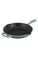 Le Creuset Signature Handle /4 Inch Enamel Cast Iron Skillet in Sea Salt at Nordstrom