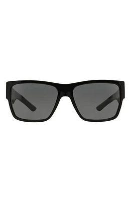 Versace 59mm Square Sunglasses in Black/Grey Solid at Nordstrom