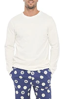 The Lazy Poet Luke Tiger Dots Blue Long Sleeve Pajama T-Shirt in White at Nordstrom, Size Small