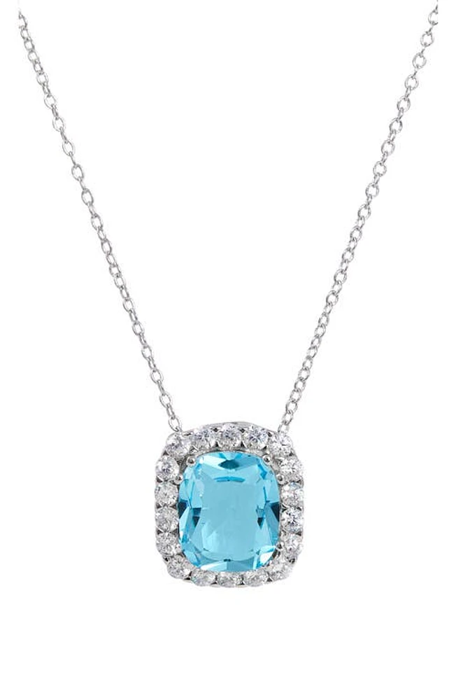 SAVVY CIE JEWELS Cushion Pendant Necklace in at Nordstrom