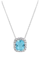 SAVVY CIE JEWELS Cushion Pendant Necklace in at Nordstrom