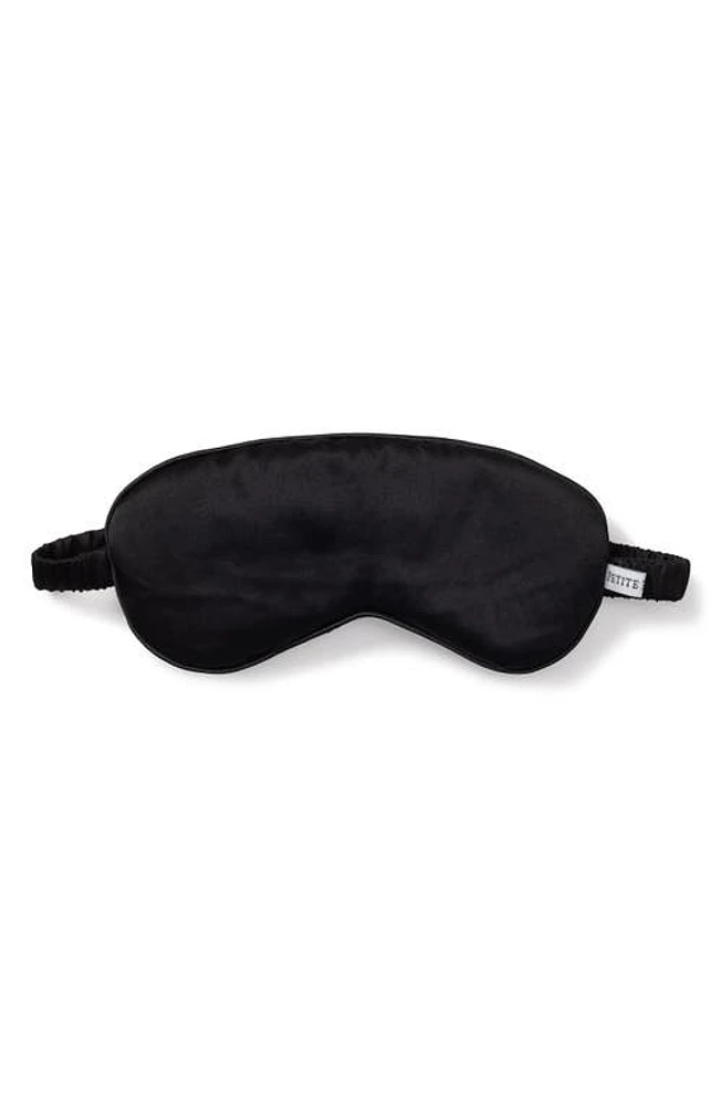 Petite Plume Silk Sleep Mask in Black at Nordstrom