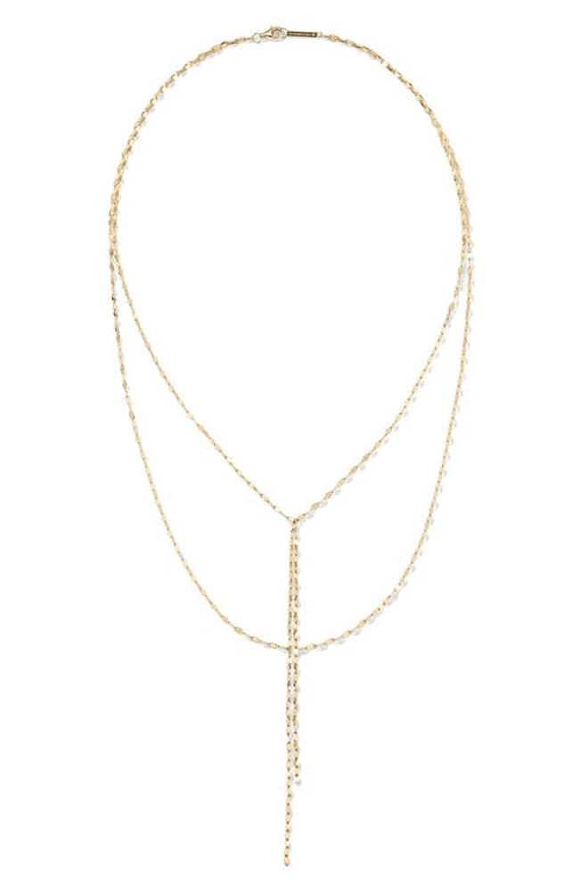 Lana Blake Lariat Necklace in Yellow Gold at Nordstrom