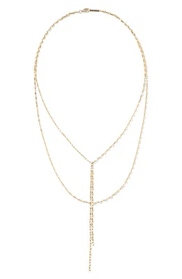 Lana Blake Lariat Necklace in Yellow Gold at Nordstrom