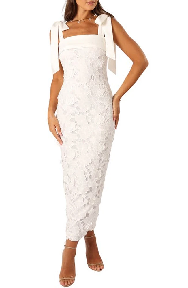 Petal & Pup Emersyn Lace Sheath Dress White at Nordstrom,