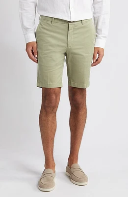 Scott Barber Microsanded Cotton Stretch Twill Shorts Sage at Nordstrom,