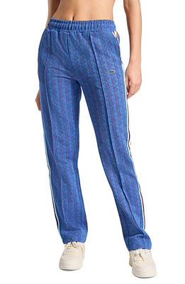 Lacoste Logo Monogram Stripe Track Pants Blue at Nordstrom,