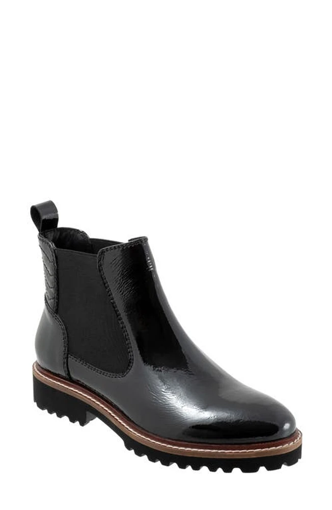 SoftWalk Indy Chelsea Boot Black Patent at Nordstrom,