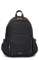 Storksak Hero Luxe Water Resistant Nylon Backpack Diaper Bag in Black Quilted at Nordstrom