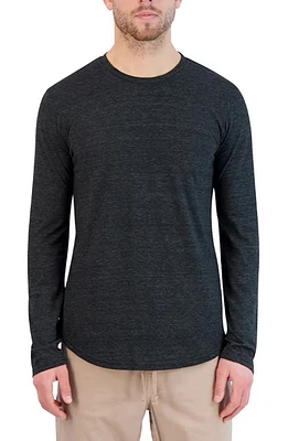 Goodlife Tri-Blend Long Sleeve Scallop Crew T-Shirt at Nordstrom,