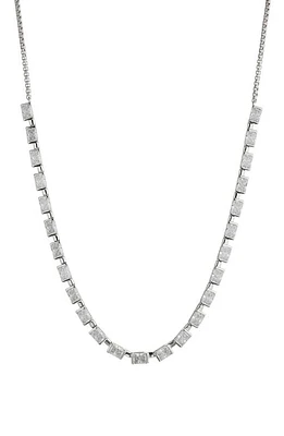 Nadri Chateau Cubic Zirconia Tennis Necklace in Rhodium at Nordstrom