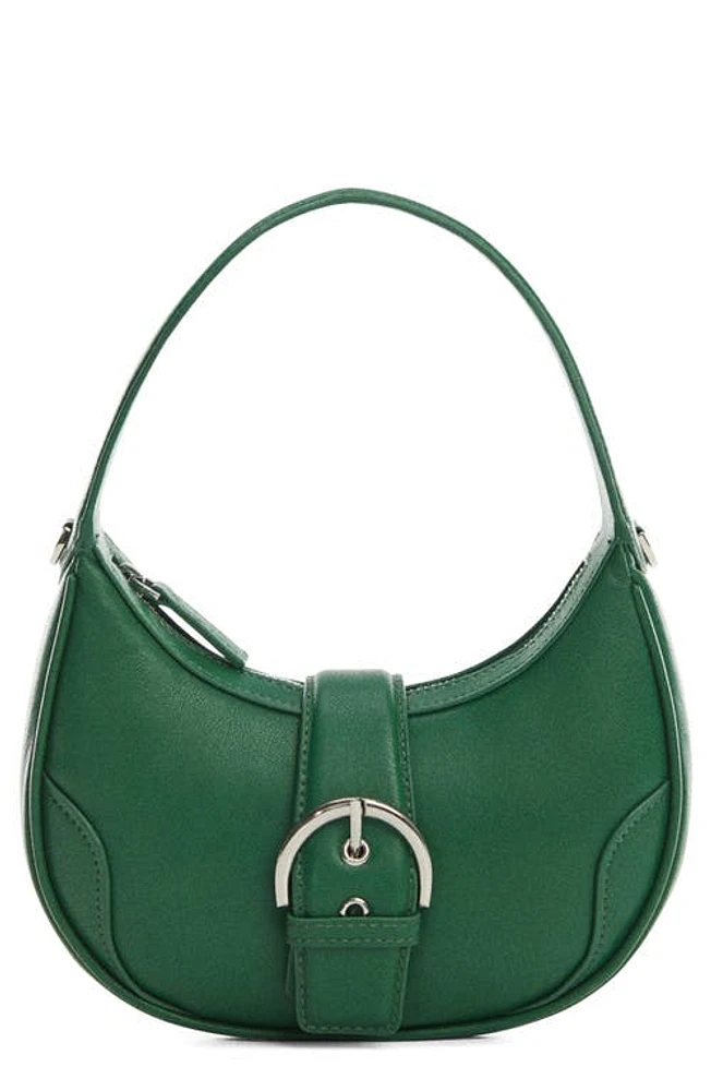 MANGO Half Moon Bag in Billiard Green at Nordstrom