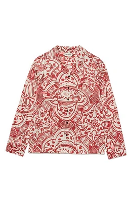 HONOR THE GIFT Print Button-Up Shirt Brick at Nordstrom,