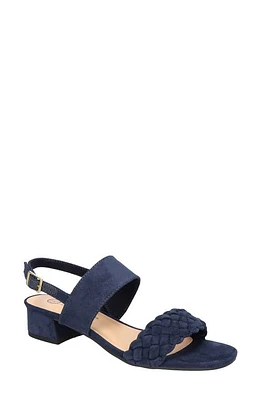 Bella Vita Ellison Slingback Sandal Navy Faux Suede at Nordstrom,