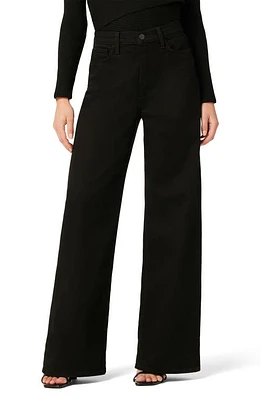 Joe's The Mia Petite High Waist Wide Leg Jeans in Black at Nordstrom, Size 23P