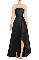 Alfred Sung Strapless Satin Gown at Nordstrom,