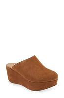 Chocolat Blu Yoselin Genuine Shearling Suede Platform Mule at Nordstrom,