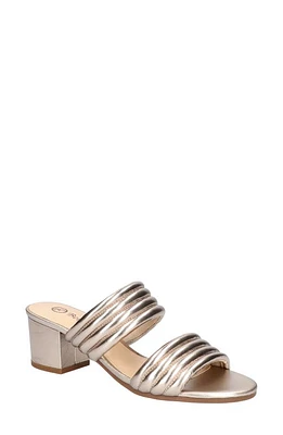 Bella Vita Georgette Slide Sandal Champagne at Nordstrom,