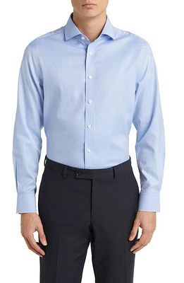 Charles Tyrwhitt Slim Fit Non-Iron Solid Twill Dress Shirt Cornflower Blue at Nordstrom,