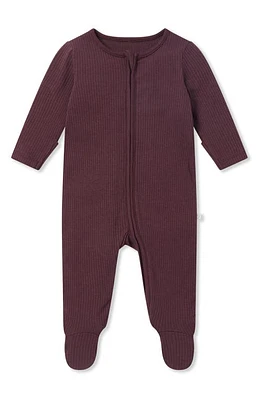 MORI Clever Zip Footie in Berry at Nordstrom, Size Newborn