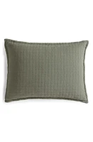 Calvin Klein Essential Washed Jacquard Pillow Sham in at Nordstrom