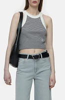 Closed Stretch Organic Cotton Crop Racer Tank at Nordstrom,