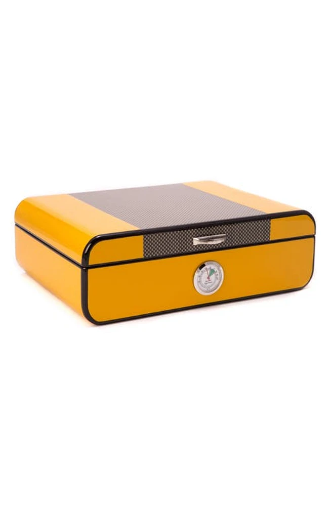 Bey-Berk Cedar Cigar Humidor in Yellow at Nordstrom