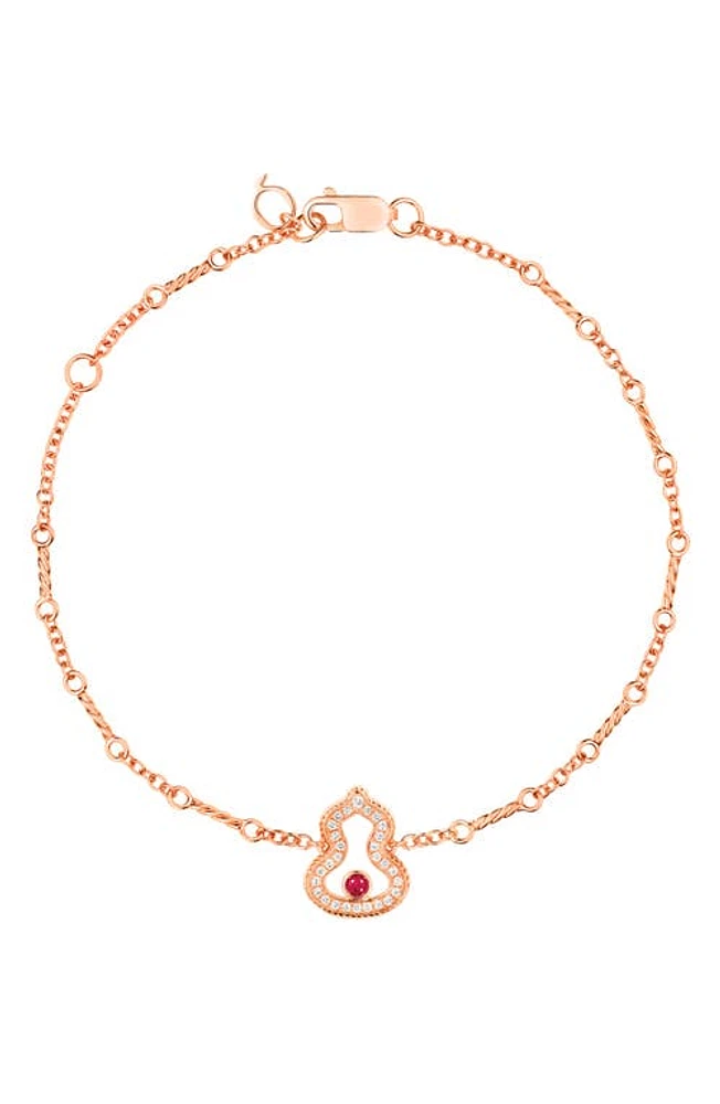 Qeelin Wulu Diamond Bracelet in Rose Gold at Nordstrom